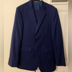 Crown and Ivy Blue 2-piece suit. Blazer size 40L. Pants size 32Wx32L